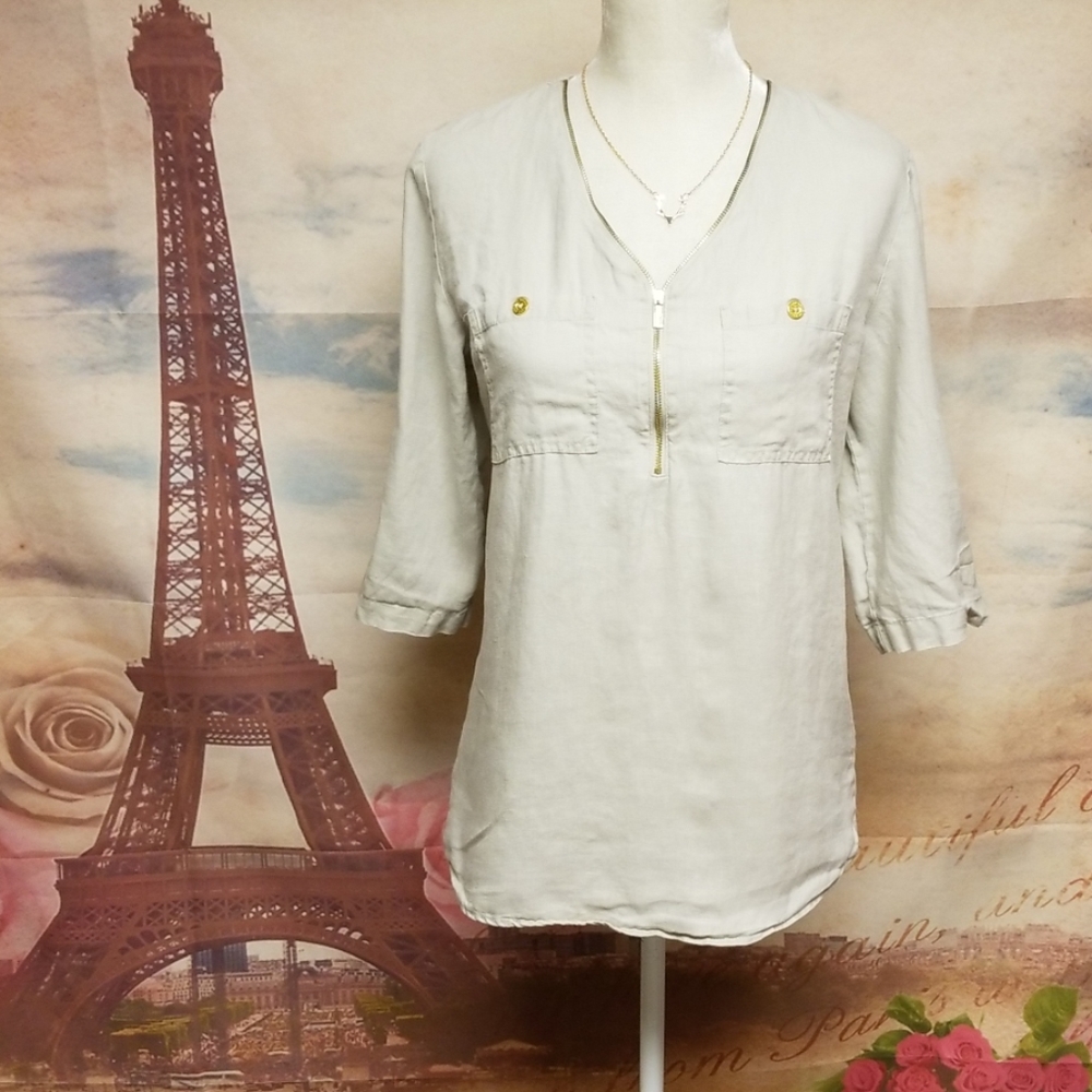 Company Ellen tracy 100% linen blouse